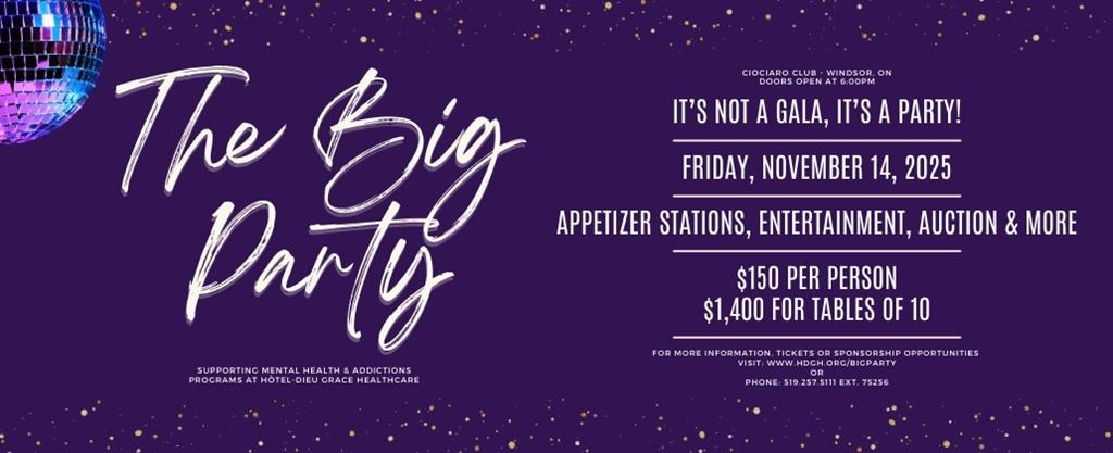 The Big Party Banner